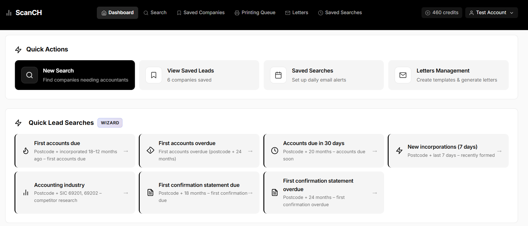 Scanch Dashboard